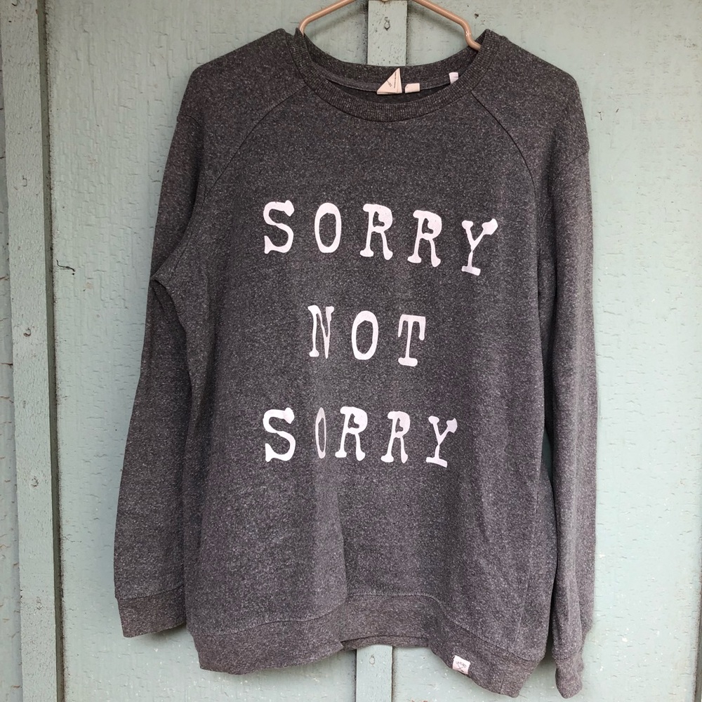 Gray sweatshirt